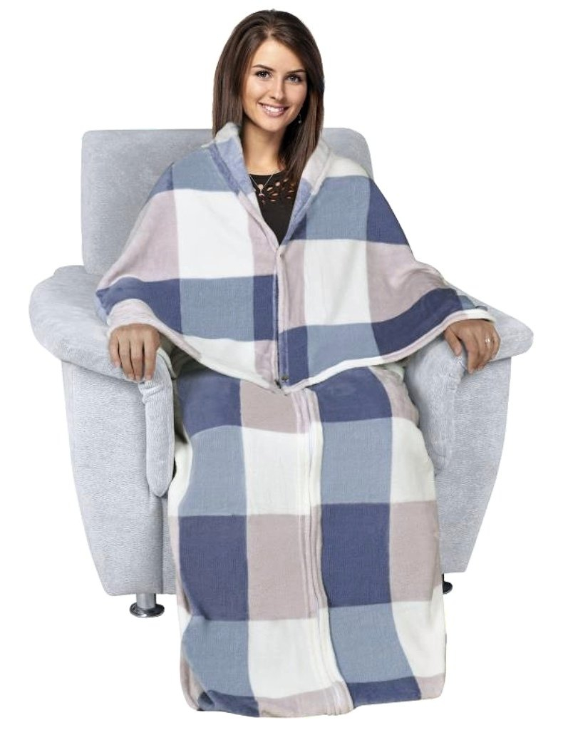 Bellatex televízne vrece 7749/020 Kocka modrá 150x200 cm