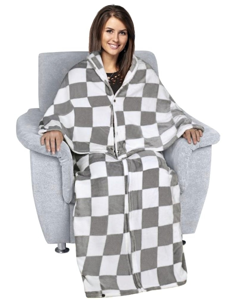 Bellatex televízne vrece 7749/040 Kocka šedá 150x200 cm