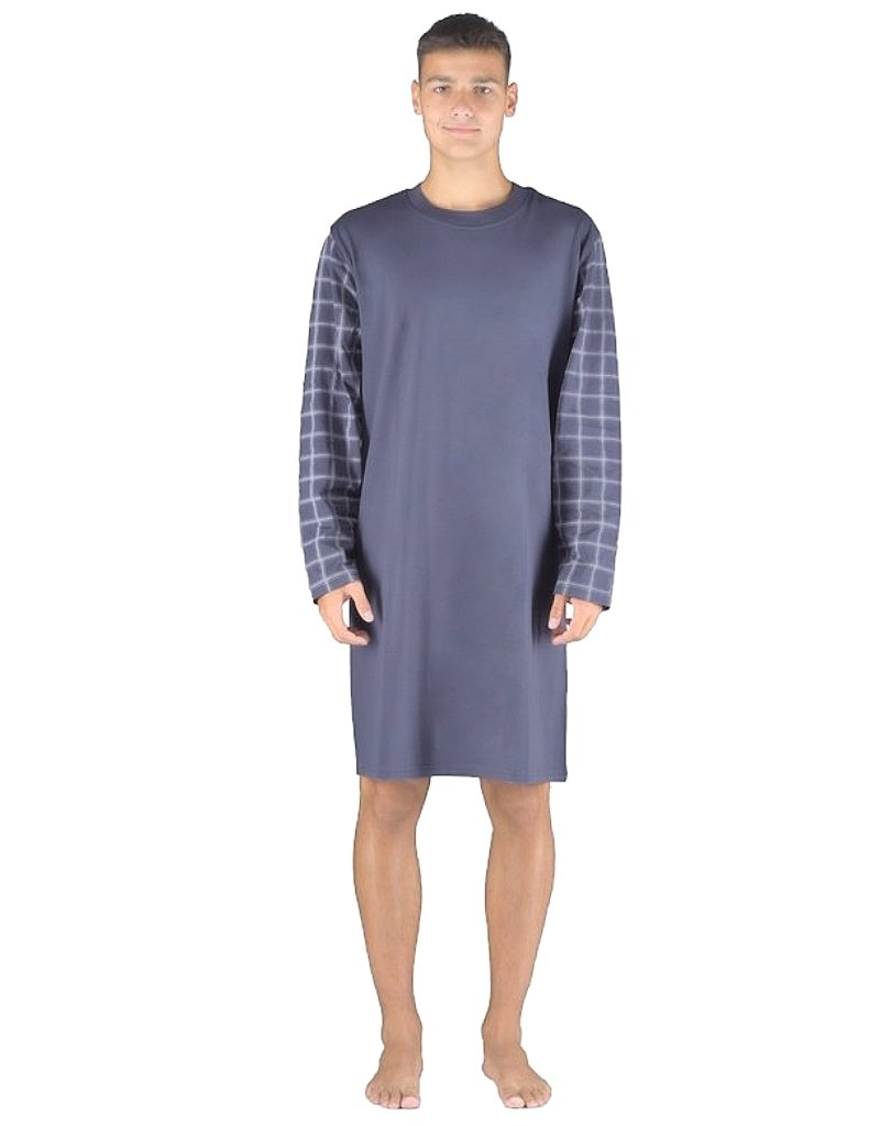 Gina 79157P pánska nočná košeľa Šedá M