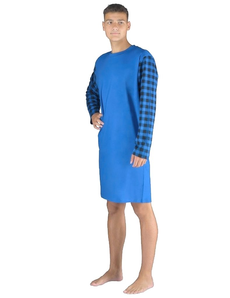 Gina 79159P pánska nočná košeľa Modrá M