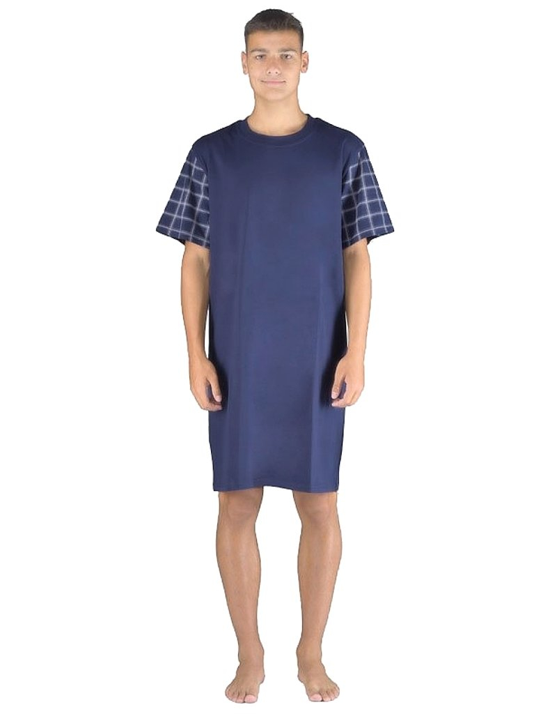 Gina 79160P pánska nočná košeľa Modrá M