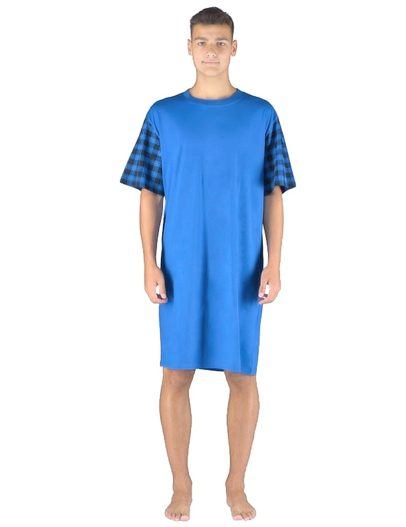 Gina 79162P pánska nočná košeľa tm. modrá Veľ. M