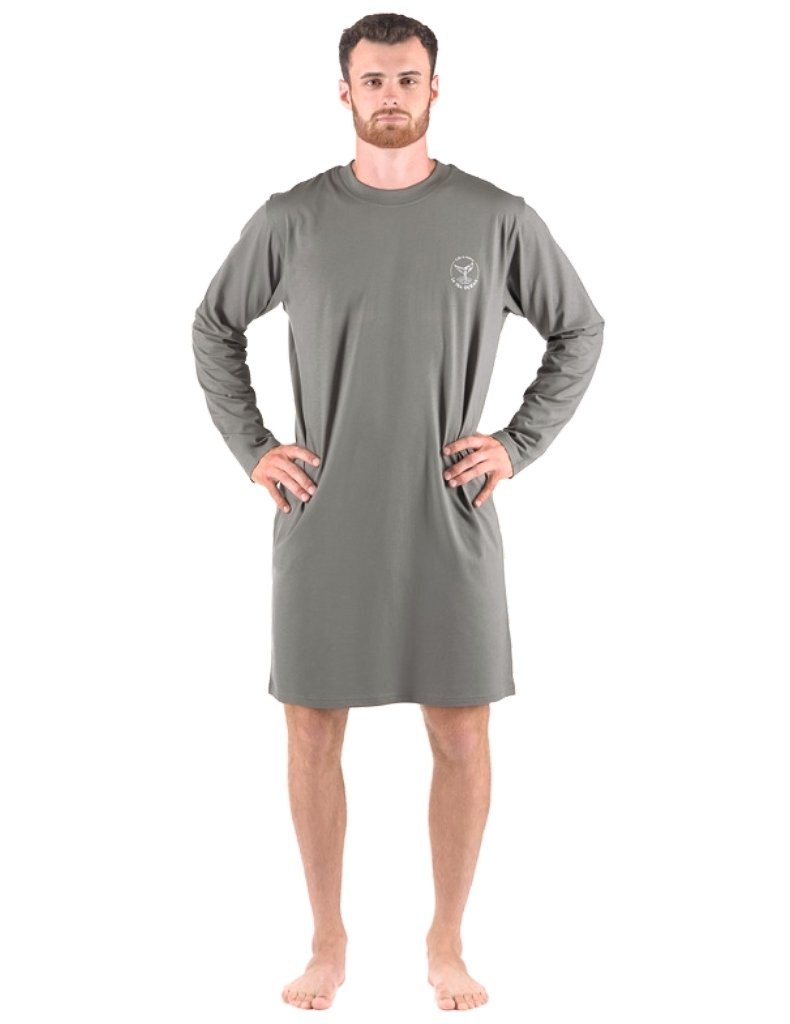 Gina 79181P pánska nočná košeľa Šedá XL