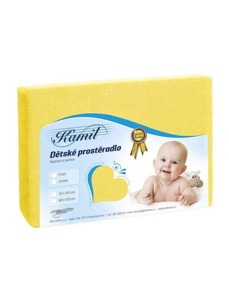 Bellatex DJ/006 detská Jersey Žltá 60x120