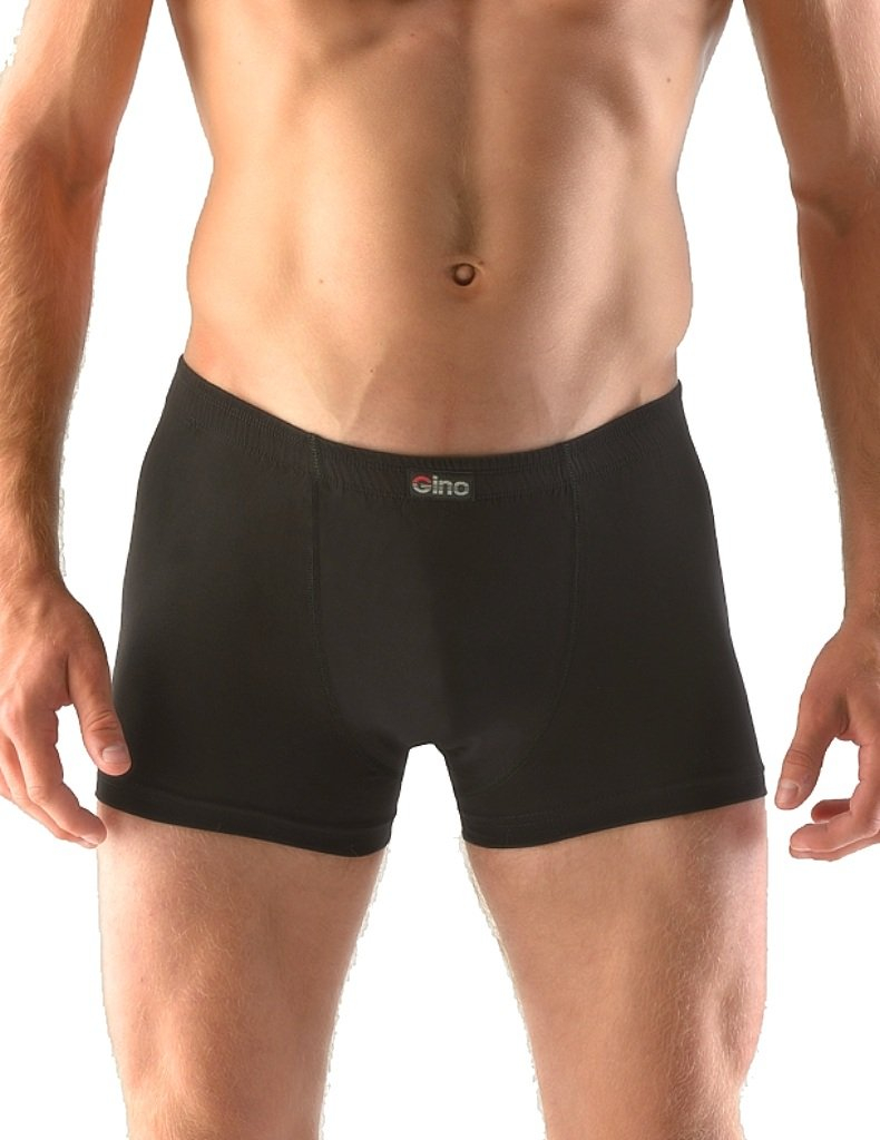 Gina boxerky šité z bavlny 73064 Čierna 46/48
