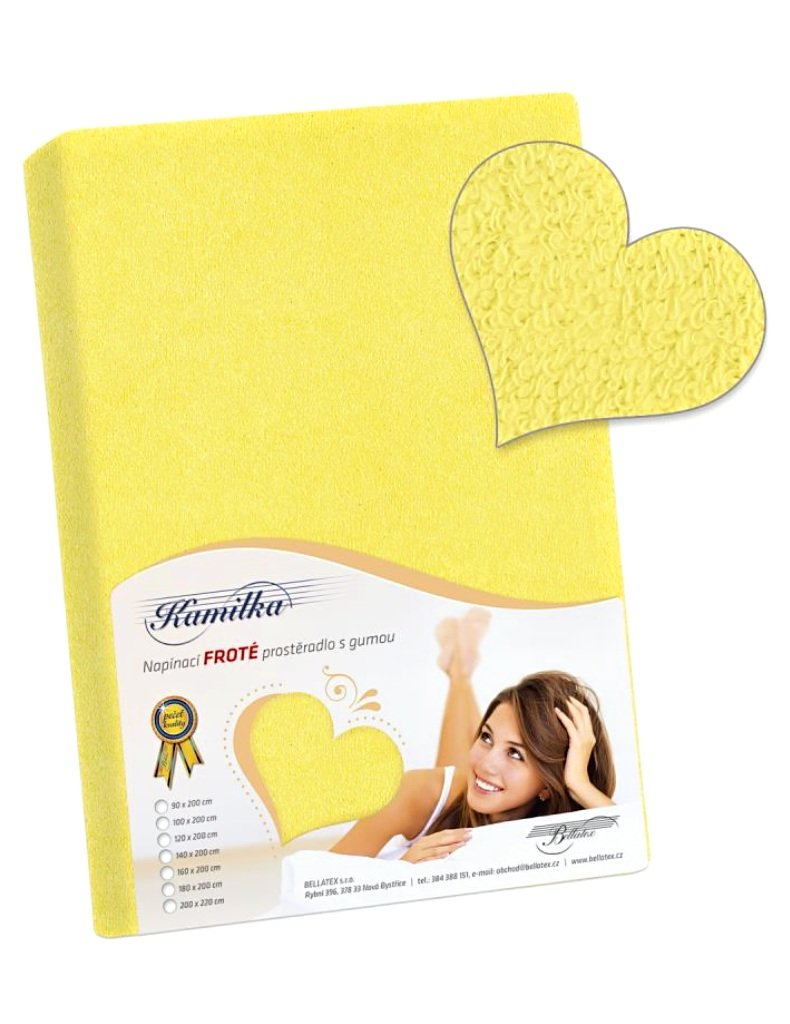Bellatex plachta froté PF-006 Žltá 200x220 cm