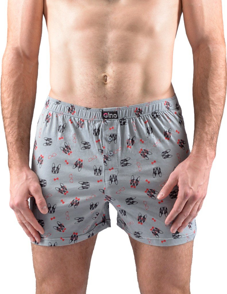 Gina trenírky voľné 75198 s potlačou Svetlá šedá 50-52