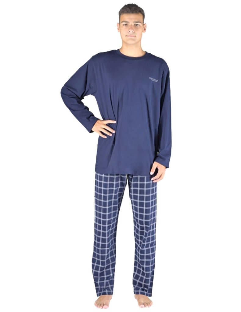 Gina pyžamo dlhé šité 79149 lékořice Veľ. M