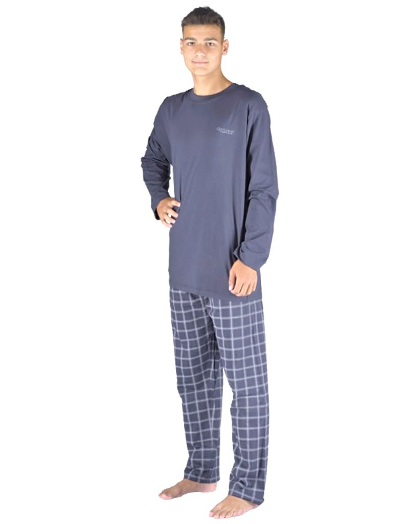 Gina pyžamo dlhé šité 79149 tm. popol Veľ. M