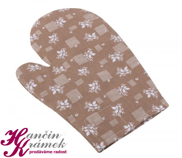 Chňapka kuchařská CH/319, hnědý kvítek.