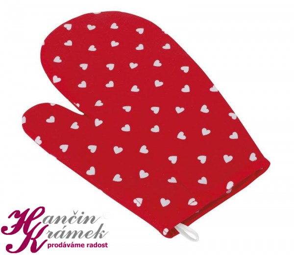 Chňapka kuchařská CH/327, srdíčka.
