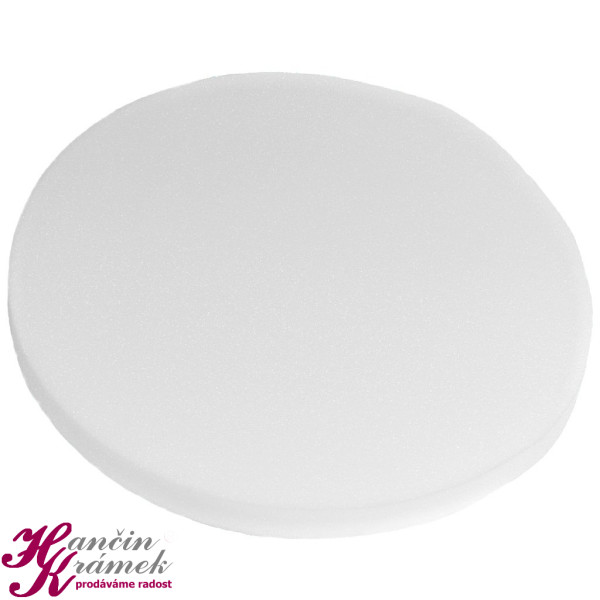 Sedák PUR kulatý hladký 79/001, bílá (1)