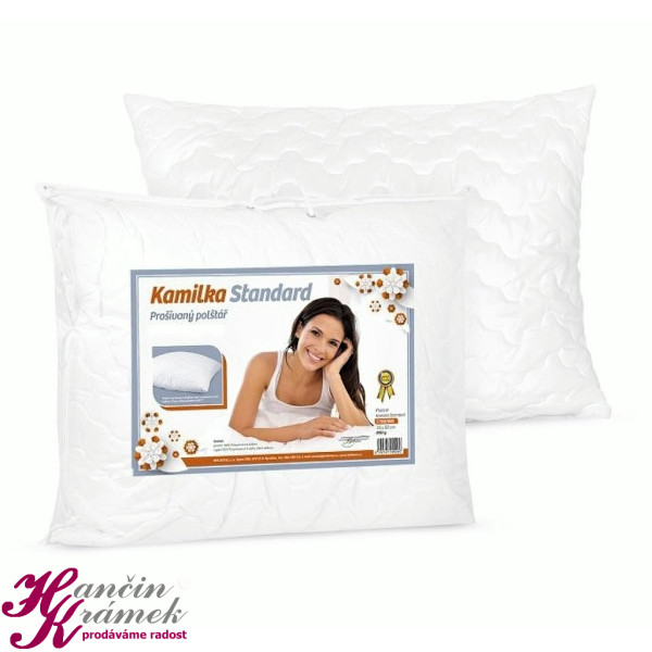 Polštář Kamilka STANDARD 800g, 5700/0800, bílá (1)