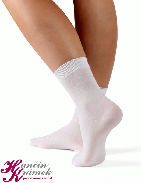 Dámské ponožky klasické Pohoda W001851, bílá (1)