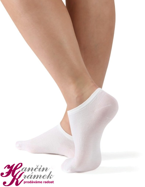 Dámské ponožky kotníkové Nela W001857, bílá (1)