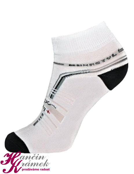 Dámské ponožky kotníkové se stříbrem DP130, bílá (1)