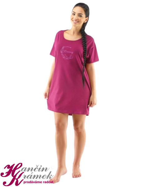 Dámská noční košilka 19120P, cola (1)