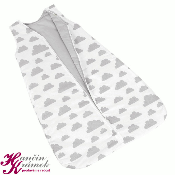 Spací pytel pro kojence 444/906 mráčky šedá, bílá (1)
