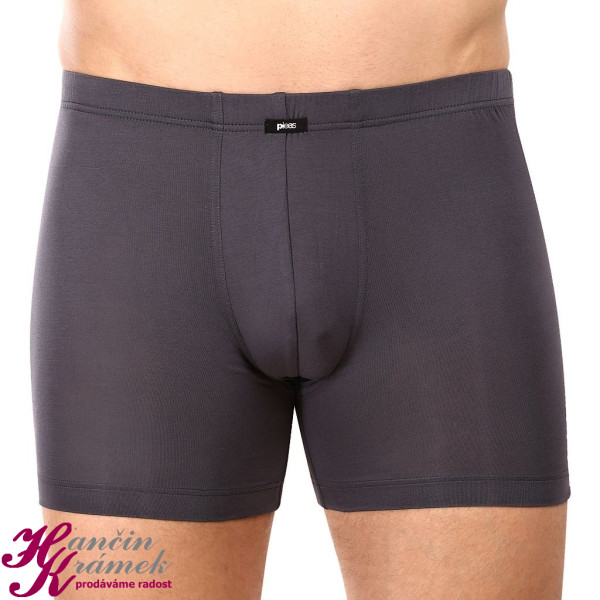 Pánské boxerky dlouhá nohavička Modal 180585, šedá (4)