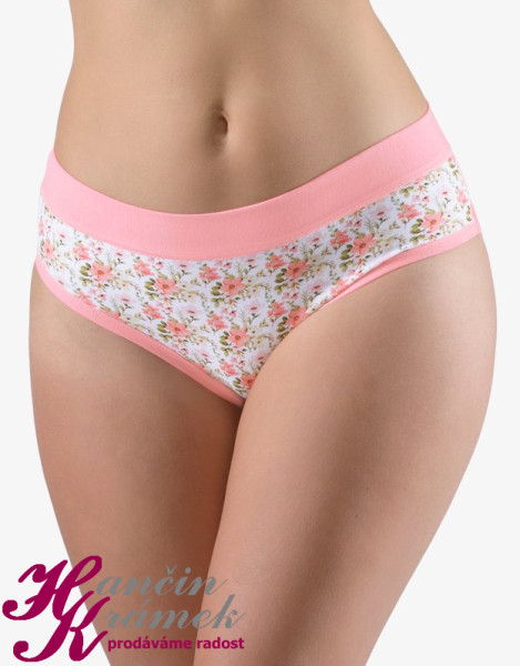 Kalhotky klasické s potiskem 10277H černá Velikost L/XL