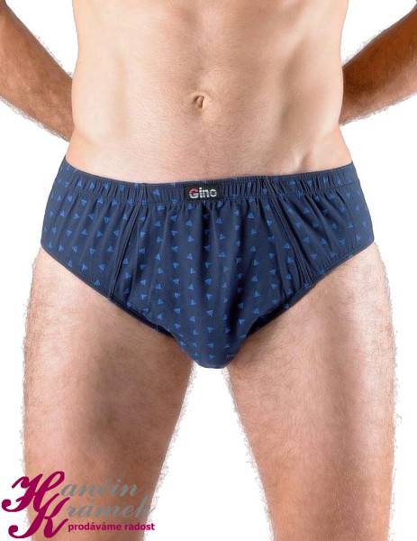 Klasické pánské slipy 71123P, modrá (1)