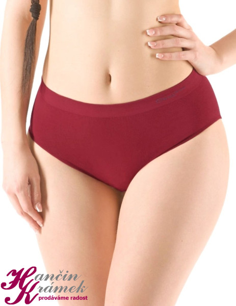 Kalhotky klasické 01001P, vínová (5)