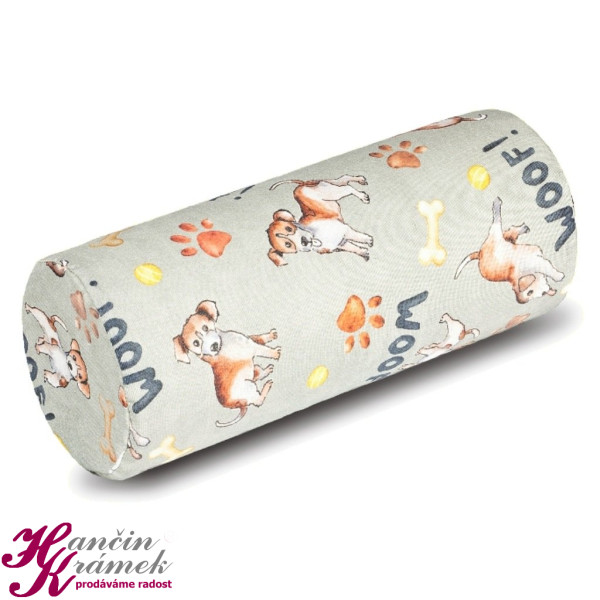 Relaxační polštář, válec 6132, vícebarevná pejsci (1)