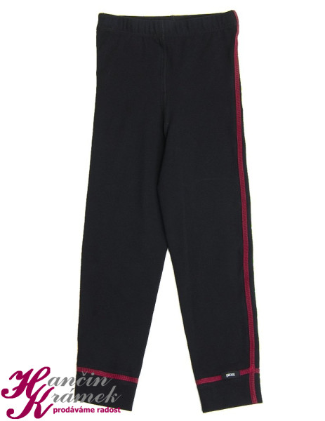 Funkční chlapecké legíny 147437, červený lem (1)