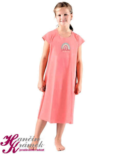 Dívčí noční košile 29012P, lososová (2)
