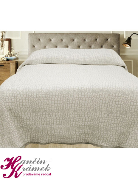 Přehoz na postel Carson FB/146, šedá (1)