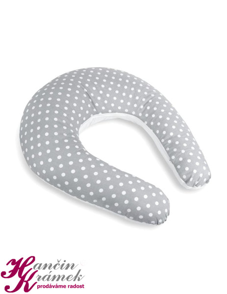 Potah na kojící polštář 665/903, Puntík šedá, bílá (1)