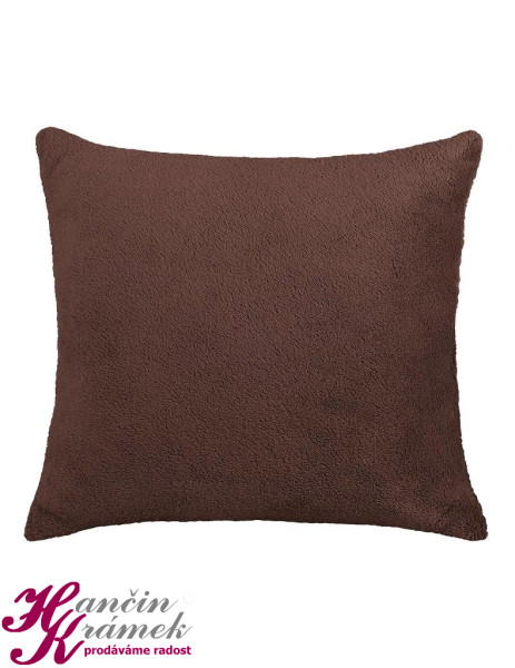 Dekorační polštář Mazlík 6014/018, tmavá hnědá (1)