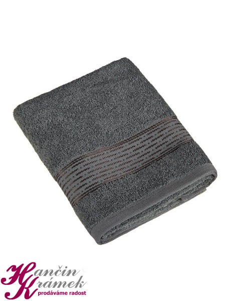 Froté ručník a osuška Proužek RO/44, tmavá šedá (1)