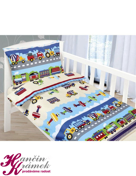 Dětské povlečení Beáta B90/023, modrá (1)