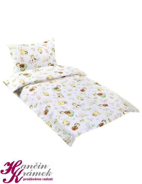 Dětské povlečení Agáta A90/022, žlutá (1)