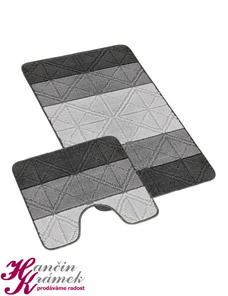 Koupelnové předložky Bany sada 810/006, šedá (1)