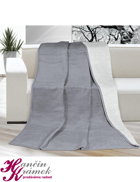 Interiérová deka Kira 2210/054, šedá (1)