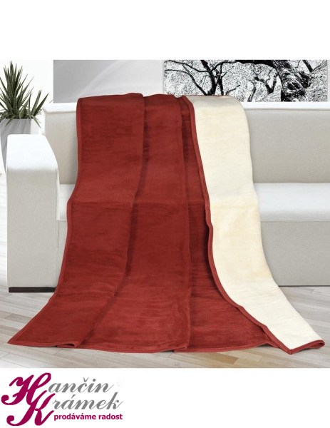 Interiérová deka Kira 2210/050, terakota (1)