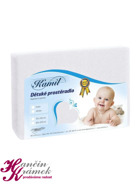 Dětské prostěradlo Jersey DJ/001, bílá (1)