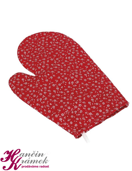 Chňapka na vaření CH/323, Kvítek červená (1)