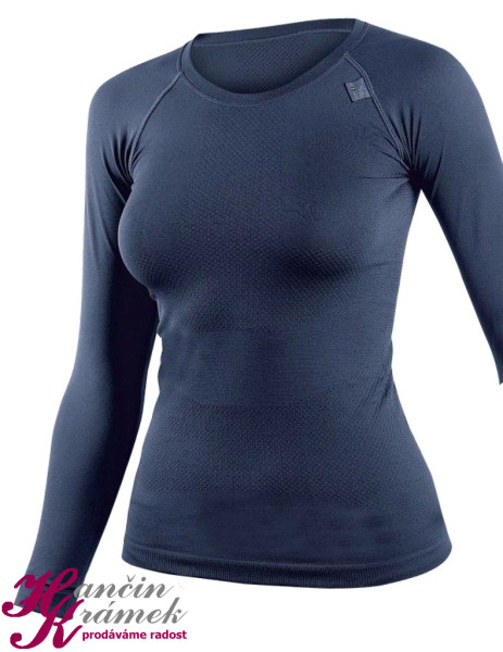 Dámské tričko dlouhý rukáv 88001P, modrá (1)