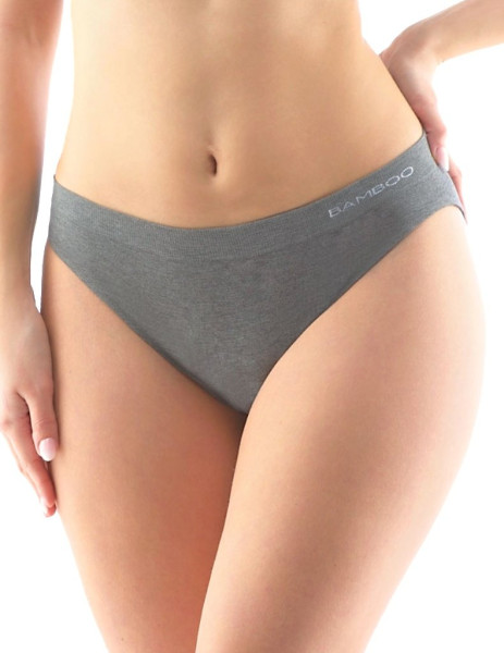 Dámské kalhotky klasické s úzkým bokem KK-00037, šedá (6)