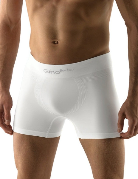 Pánské boxerky s delší nohavičkou 54004, bílá (1)