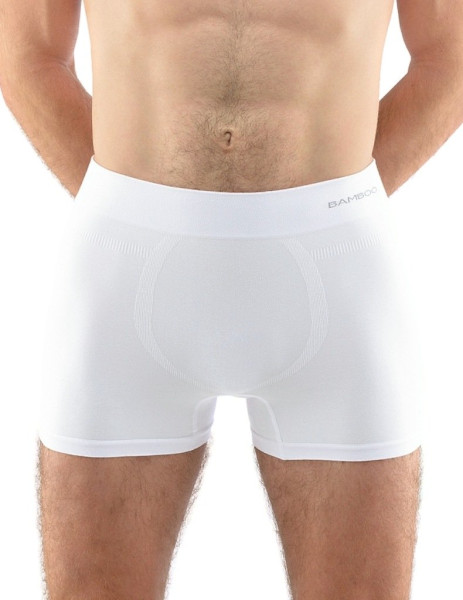 Pánské bezešvé boxerky 54005, bílá (1)