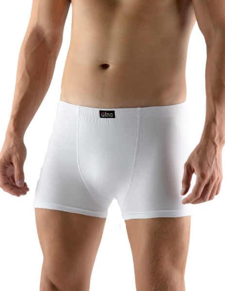 Pánské boxerky šité s nohavičkou 73068, bílá (1)