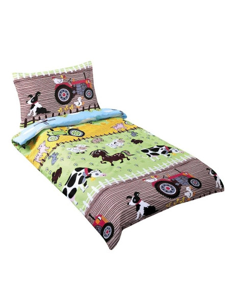 Dětské povlečení farma Agáta 90-067, zelená (1)