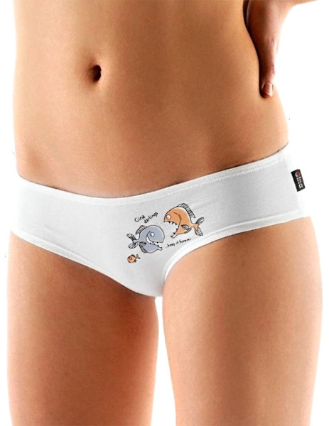 Kalhotky bokové dámské doprodej V-14025, Bílá (1)