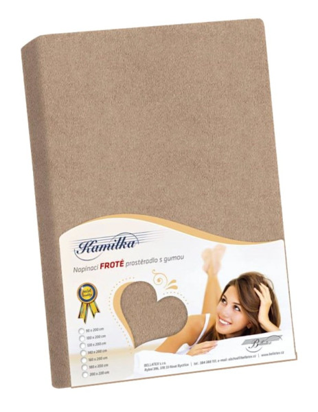 Prostěradlo na vyšší matraci 1240-013, Kávová (1)