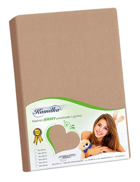 Prostěradlo na vyšší matraci 1241-013, Kávová (1)