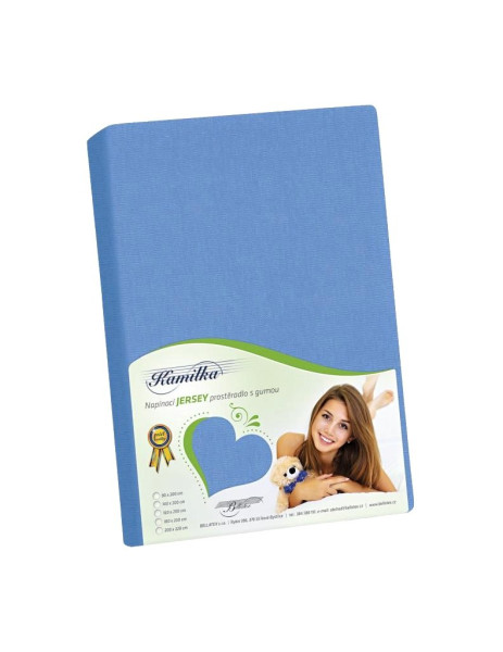 Jersey prostěradlo napínací PJ-025, Modrá (1)